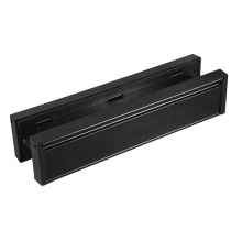 12"simple modern design mailbox black aluminum plastic letterplate for uk market